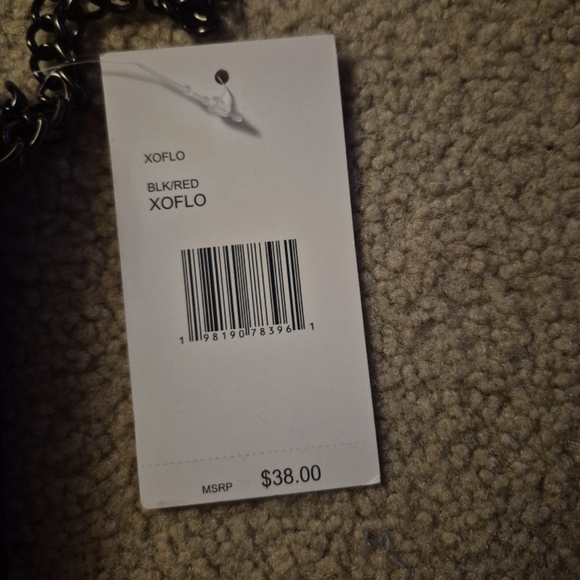 Betsey Johnson Olive Martini Black & Red Valentine Wallet/Wristlet Chain NWT - Picture 7 of 8